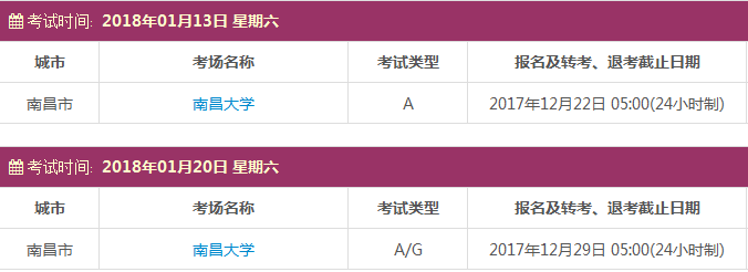 雅思考试报名时间及考点