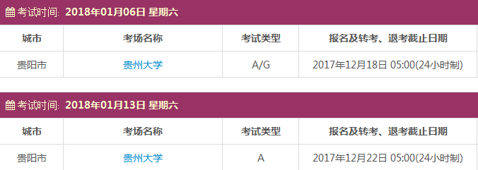 雅思考试报名时间及考点