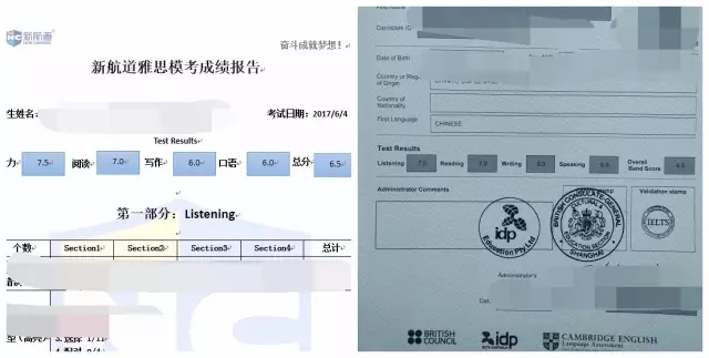 成绩单