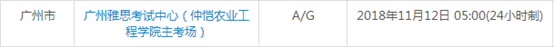 广东12月雅思考试时间