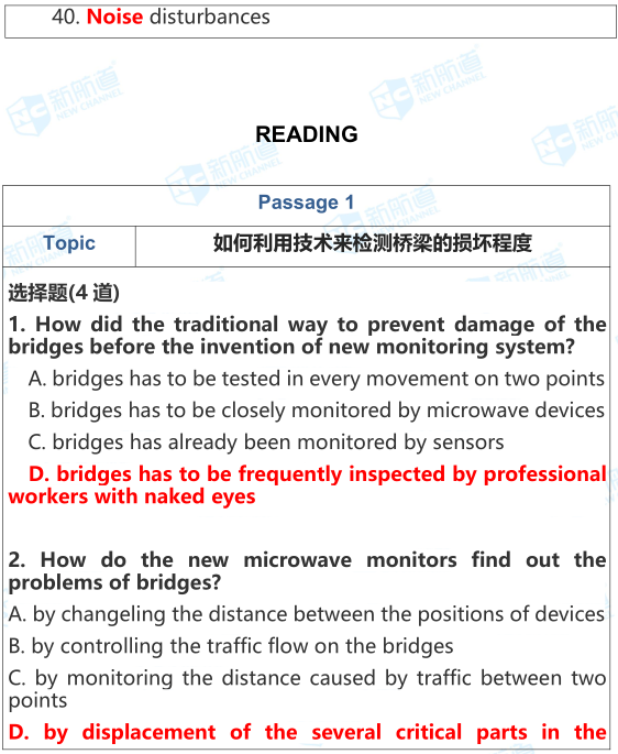 雅思考试机经