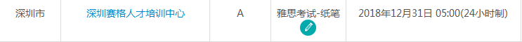 2019年1月深圳雅思考试时间及考点信息