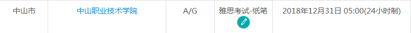 2019年1月中山市雅思考试时间及考点信息