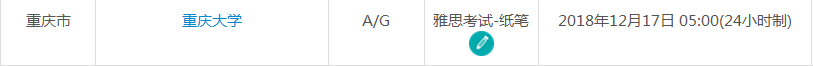 2019年1月重庆雅思考试时间及考点信息