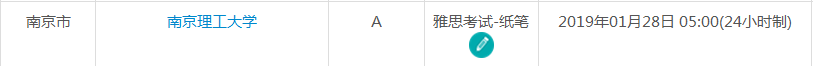 2019年2月南京雅思考试时间及考点信息