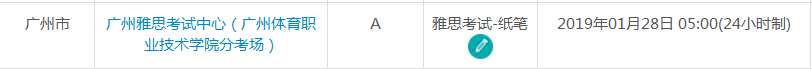 2019年2月广州雅思考试时间及考点信息