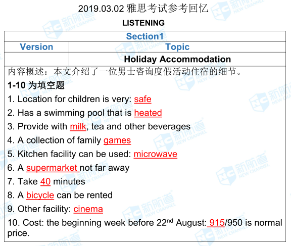 3.2雅思考试机经