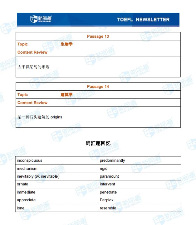 6月29日托福考试机经阅读回忆