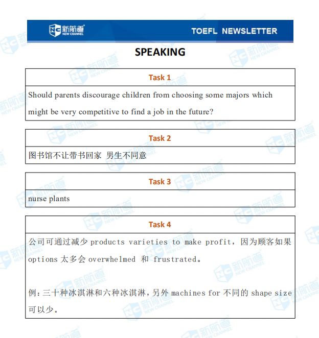 12.21托福考试机经 12.21托福考试机经