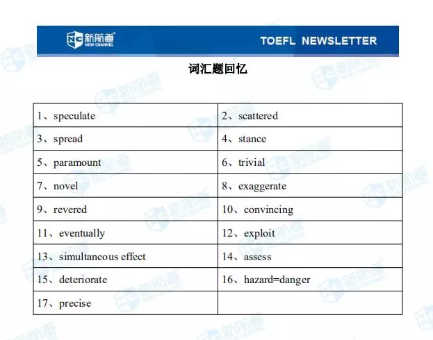 1.12托福考试机经 1.12托福考试机经
