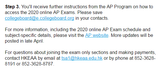 AP考试报名