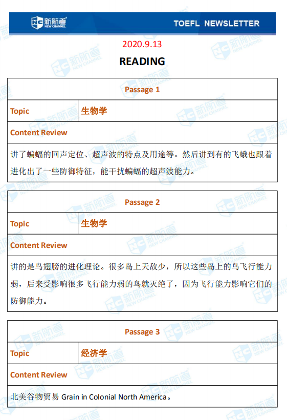 9.13托福考试机经