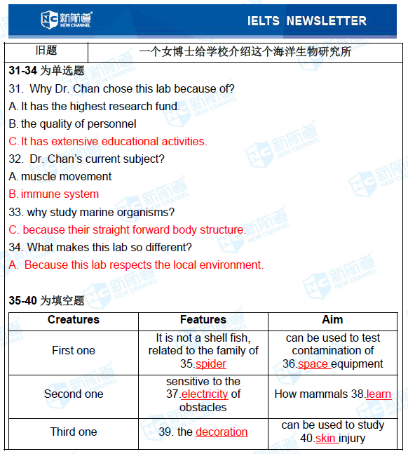 12.5雅思考试机经