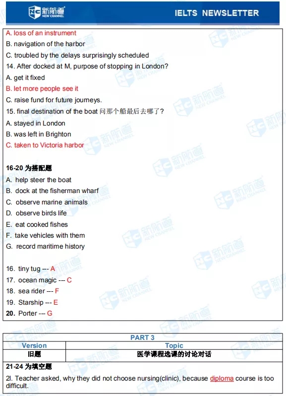 1.23雅思考试机经