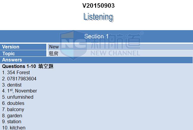 2015年9月3日完整版雅思机经回忆及解析