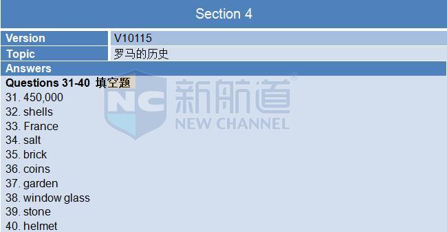 2015年11月7日雅思听力机经回忆