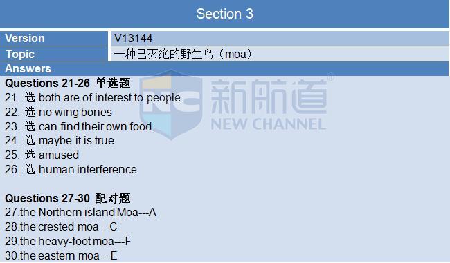2015年11月14日雅思听力机经及答案
